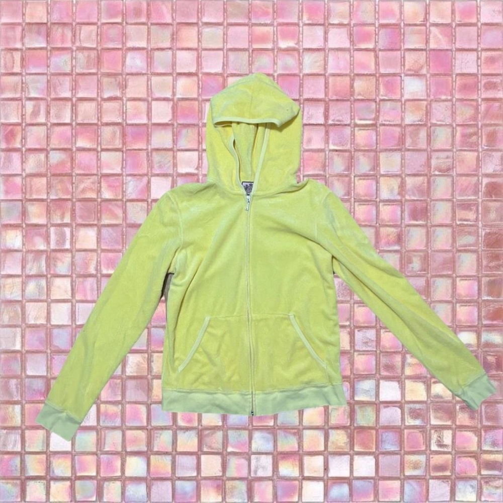 terry cloth juicy couture zip up jacket 🫧